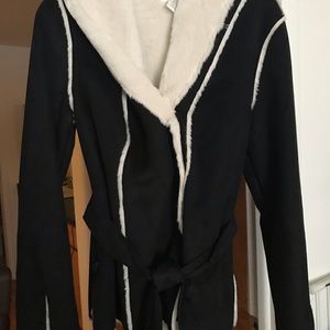 White House | Black Market Faux Shearling Coat